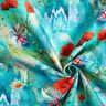 Tassen Panel Canvas kleurrijke klaprozen – zwart blauw/vuurrood,  thumbnail number 5