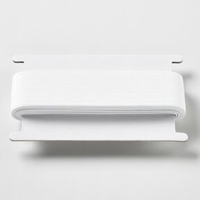 Gladde elastiekband [3 m | 40 mm] – wit, 