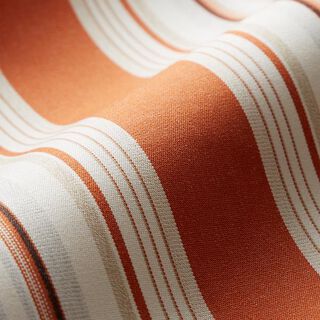 Luifelstof Gemêleerde strepen – terracotta/grijs, 