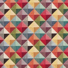 Decostof Gobelin Kleurrijke retro ruiten, 
