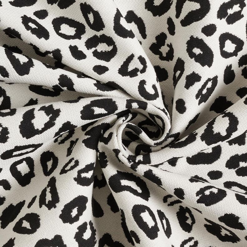 Decostof Jacquard Luipaard – ivoor/zwart,  image number 3