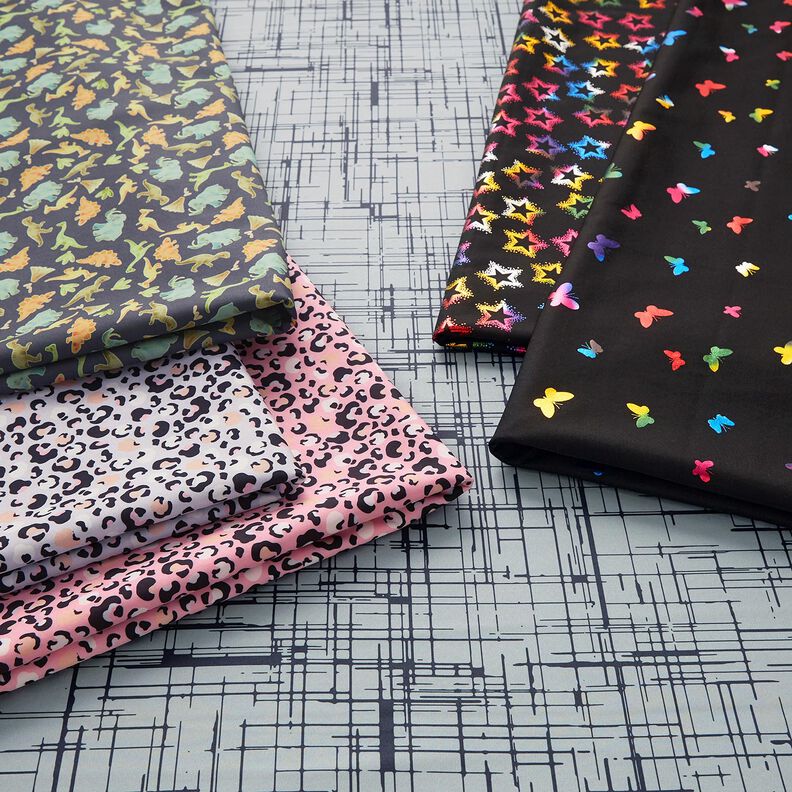 Softshell Glittervlinders – zwart/kleurenmix,  image number 6