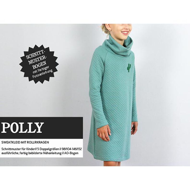 POLLY - knusse sweaterjurk met rolkraag, Studio Schnittreif  | 98 - 152,  image number 1