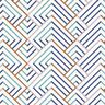 Decostof Half panama moderne diamanten – wit/blauw,  thumbnail number 1
