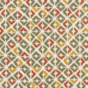 Viscosecrêpe retro diamanten – beige/kaki,  Viscosecrêpe retro diamanten – beige/kaki,