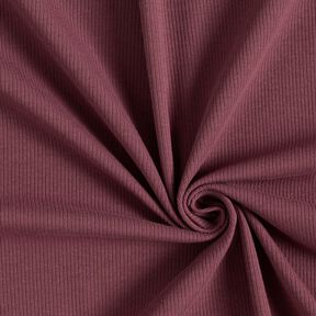 Ribjersey fijne 2-1-1-1 ribbels – aubergine, 