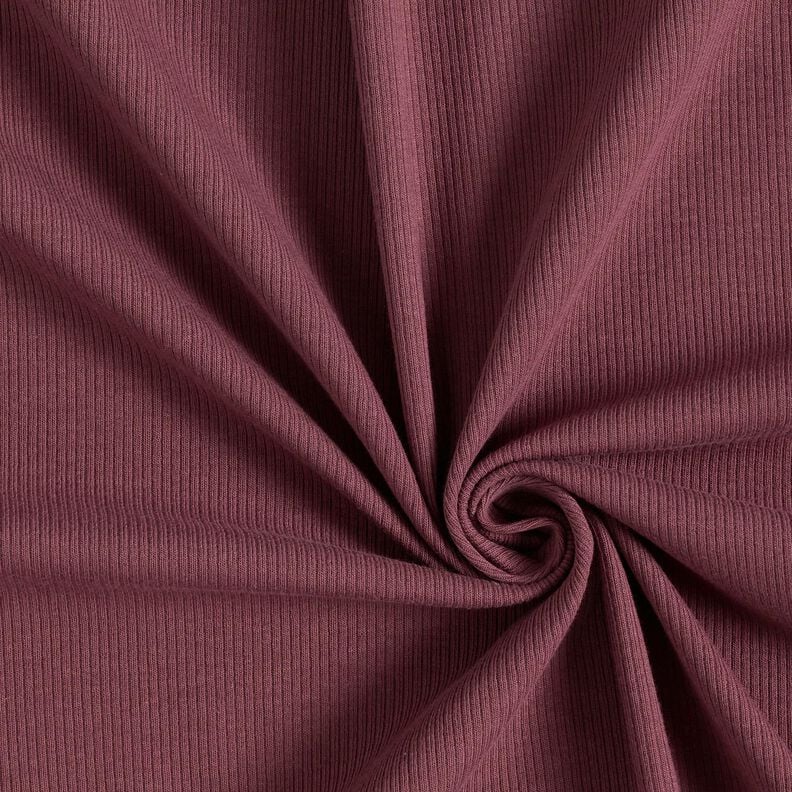 Ribjersey fijne 2-1-1-1 ribbels – aubergine,  image number 1