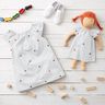 Mousseline/dubbel gehaakte stoffen geborduurde harten | Poppy Fabrics – wit/roos,  thumbnail number 5