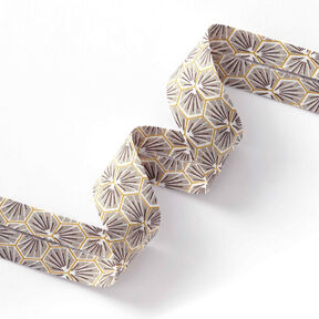 Biasband ruiten [27 mm] – beige, 