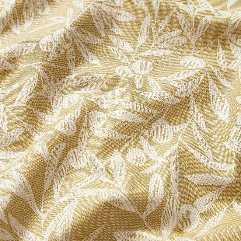 Gecoate katoen Jacquard gecoate olijven – geel olijfgroen/lichtbeige,  image number 2