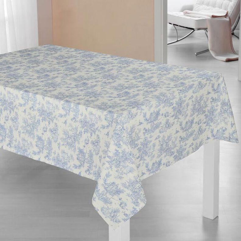 Katoenen stof Mini Pastorale 280 cm – blauw,  image number 6