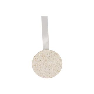 Gordijnhouder met magneetsluiting gemaakt van rijstschil [21,5cm] – wit, 