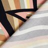 Viscosestof abstracte lijnen – zwart/roségoud,  thumbnail number 4