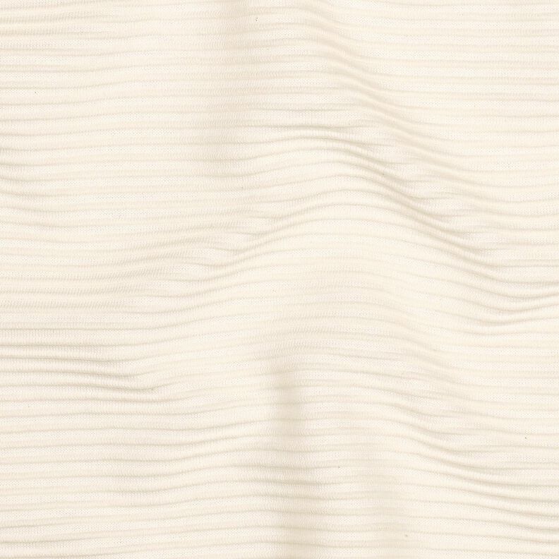 Ottoman Ribjersey Katoenmix – creme, image number 2