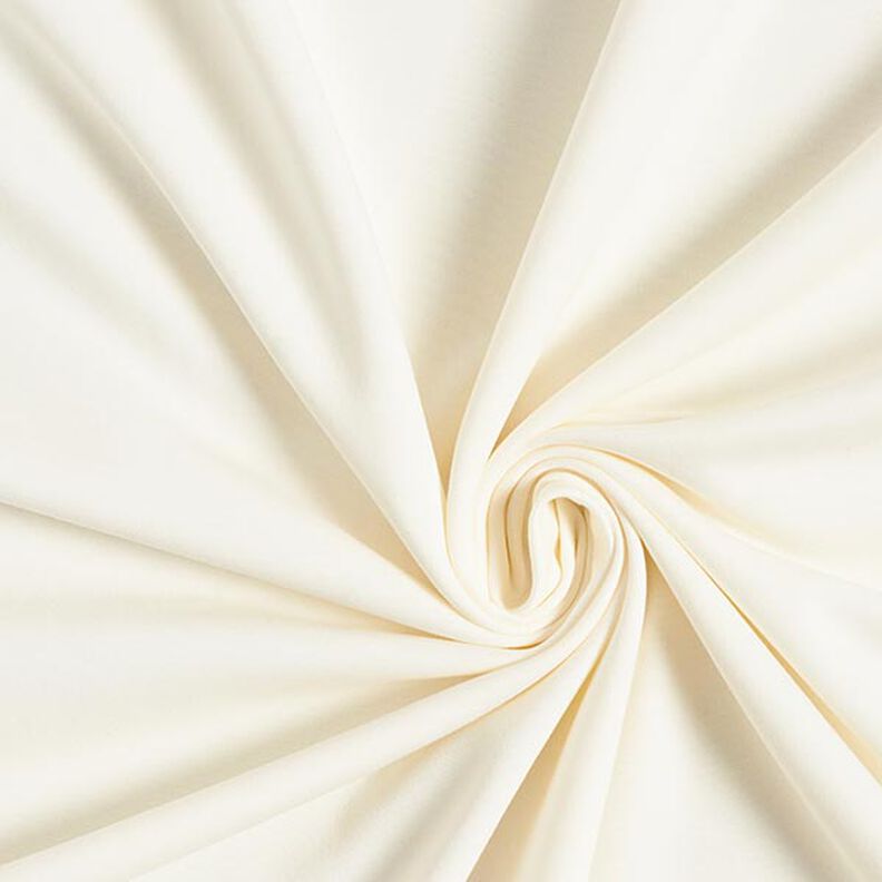 Licht katoenen sweatstof effen – ecru,  image number 1