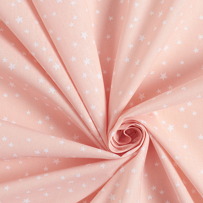 Katoenpopeline Onregelmatige sterren – roze,  image number 3
