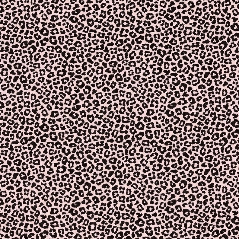 Katoenjersey Mini luipaardprint – lichtroze/zwart,  image number 1