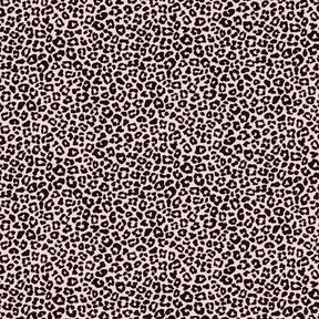 Katoenjersey Mini luipaardprint – lichtroze/zwart,  Katoenjersey Mini luipaardprint – lichtroze/zwart,