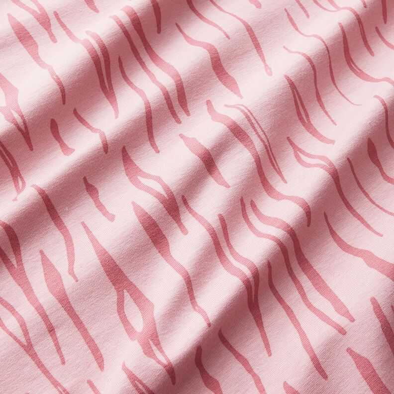 Katoenen jersey zebra – licht oudroze,  image number 2