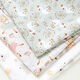 Katoenpopeline Zwaan en bloem – pastelgroen,  thumbnail number 5