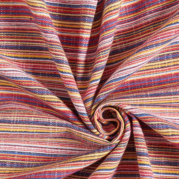 Linnen-katoen-mix fijne strepen – geel/blauw, image number 3