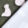 Biologische katoenjersey Sneeuwvos en marmot Digitaal printen – donkergrenen,  thumbnail number 4