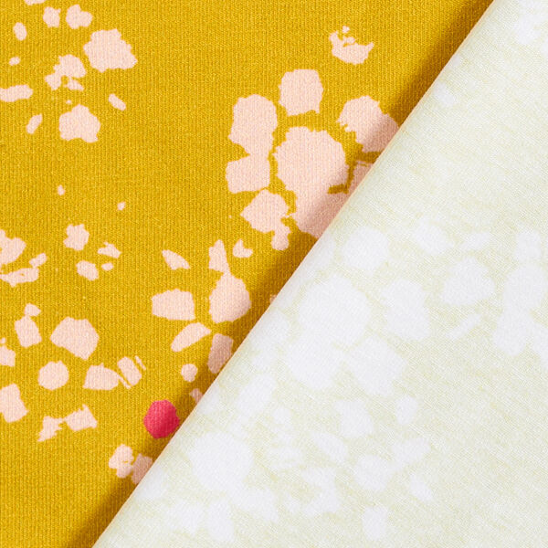 GOTS Katoenjersey Kamille | Tula – currygeel/roze, image number 4