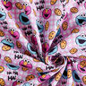 Katoenpopeline Licentiestof Koekjesmonster en Elmo | Sesame Workshop – ecru/roze,  thumbnail number 3
