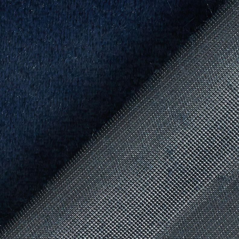 hoogwaardig effen nepbont – marineblauw,  image number 3