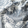 Decostof half panama Toile de Jour – marineblauw/ecru,  thumbnail number 2