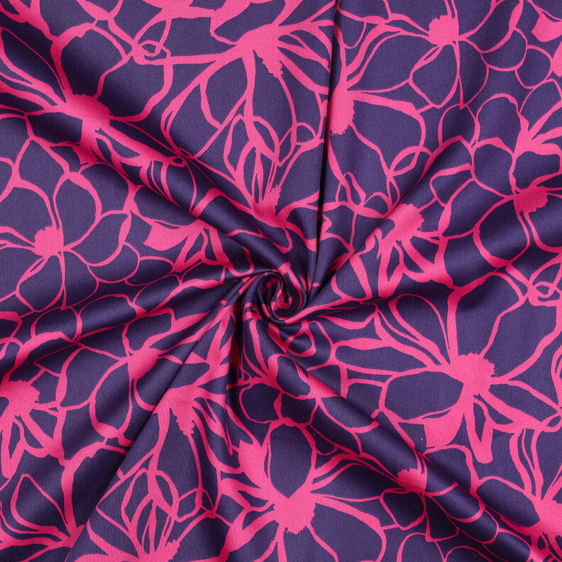 Katoensatijn Magnolia | Nerida Hansen – lila/pink,  image number 3