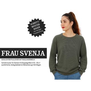 FRAU SVENJA - eenvoudige trui met raglanmouwen, Studio Schnittreif  | XS -  XXL, 