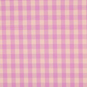 Katoenpopeline Ruit| Poppy Fabrics – lichtroze/pastelviolet, 