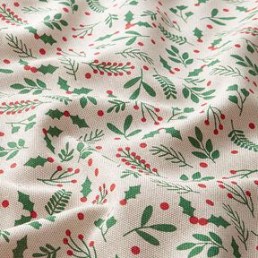 Decostof Half panama klassieke maretak – beige/groen, 