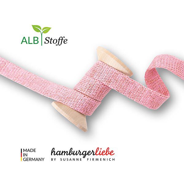 Bio hoodiekoord Cord Me [ 12 mm  ] | Albstoffe  – roze,  image number 2