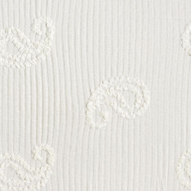 Gebreide tricot Paisley-effect – ivoor,  image number 1