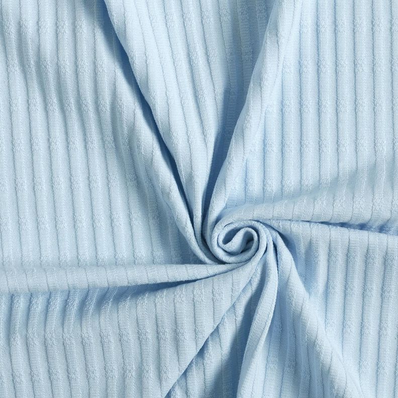 Ribjersey Enkelvoudig breipatroon – babyblauw,  image number 3