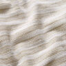 Katoenen stof rasterstructuur horizontale strepen – beige/wit,  thumbnail number 2