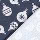 Katoenjersey kerstballen – nachtblauw,  thumbnail number 4