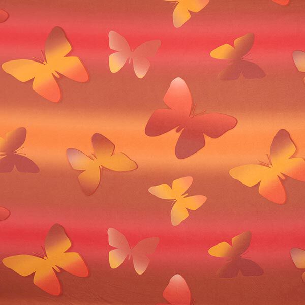 Katoenjersey vlinders – oranje,  image number 1