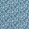 Gecoate katoen abstracte minibladeren – oceaanblauw/wit,  thumbnail number 1