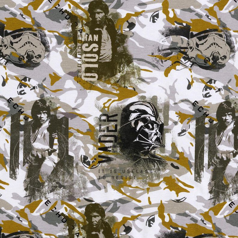 Katoenjersey Camouflage | Star Wars – ecru, image number 1