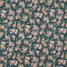 Gecoate katoen romantische bloemen – donkergroen,  thumbnail number 1