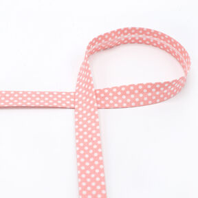 Biasband Stippen [18 mm] – lichtroze, 