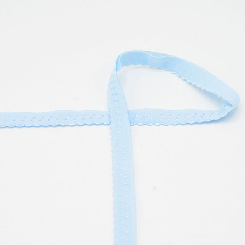 Elastisch boordband kant [20 mm] – lichtblauw,  image number 1
