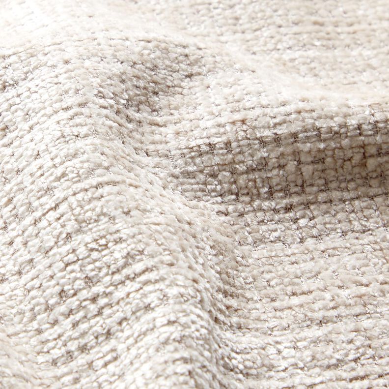 Bekledingsstof Chenille Effen – amandel, image number 2