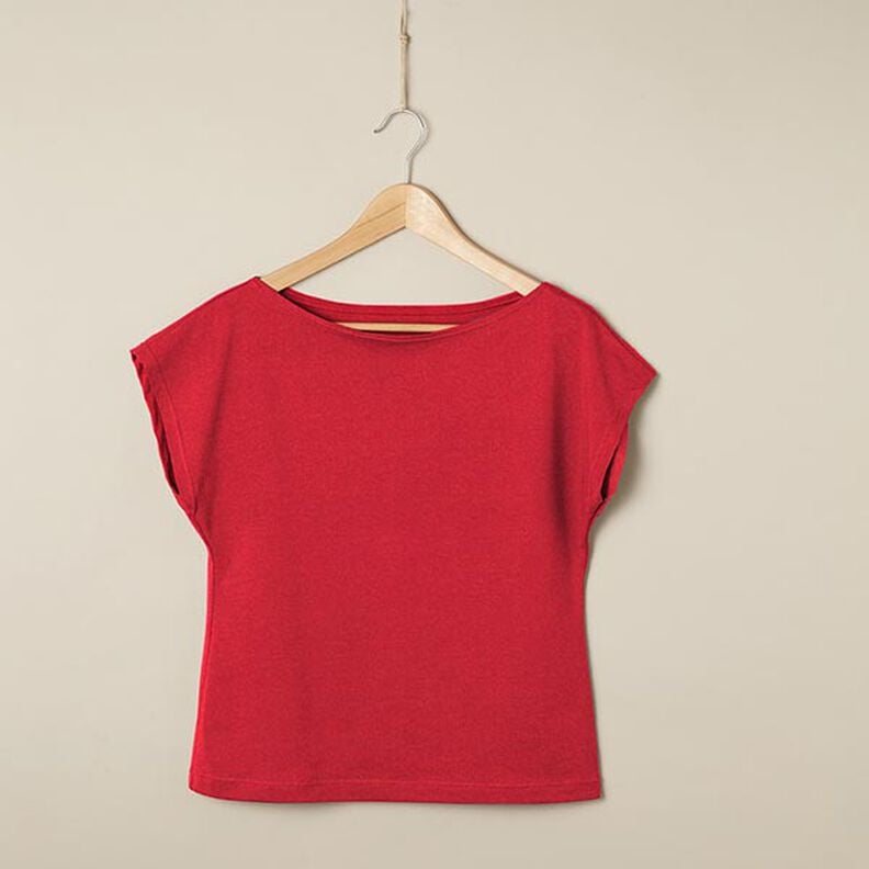 Katoenjersey Medium effen – rood,  image number 6