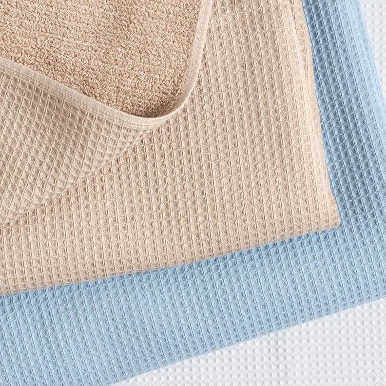 Badstof/Wafelpiqué Effen – licht taupe, image number 6