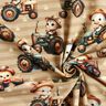 Katoenjersey Tractor met dieren Digitaal printen – anemoon/amandel,  thumbnail number 3