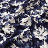 Viscosestof aquarel wilde rozen – marineblauw/ecru,  thumbnail number 2